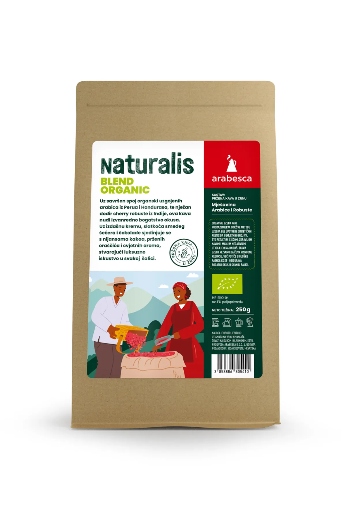 NATURALIS BLEND ORGANIC KAVA U ZRNU 250G