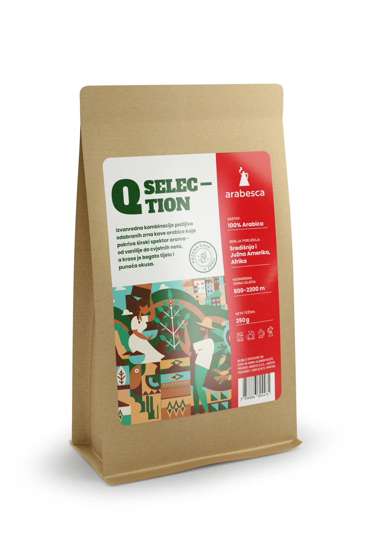 Q SELECTION CRAFT KAVA U ZRNU 250G